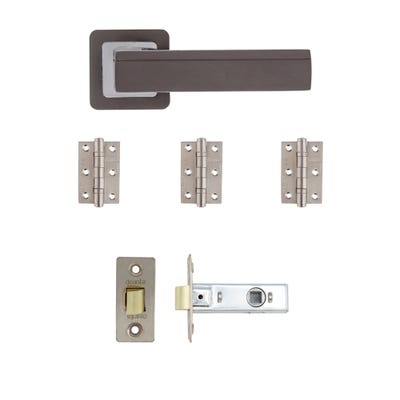 Deanta Invictus Latch Door Handle Kit Matt Satin Black