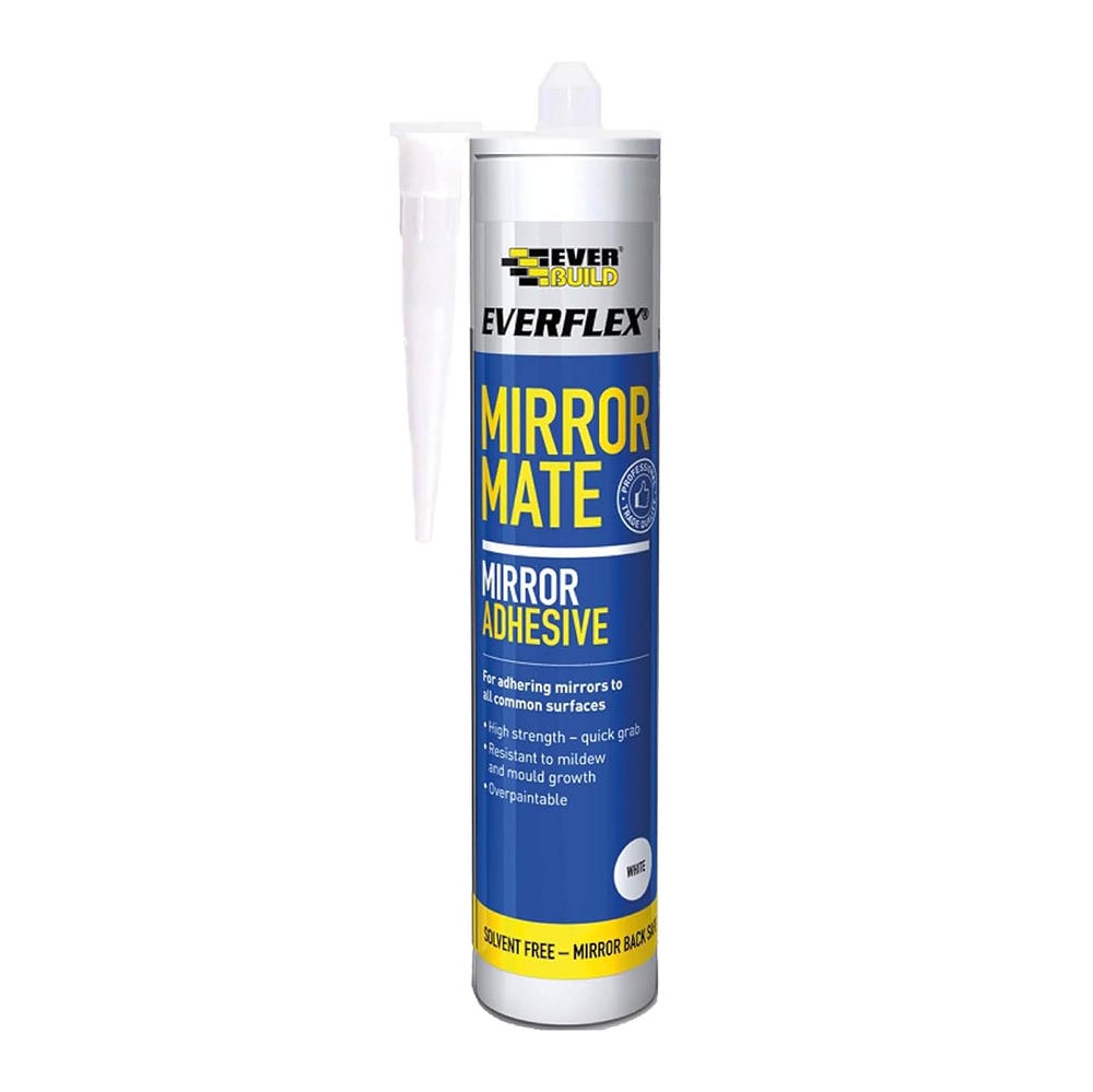 Everbuild Everflex Mirror Mate Adhesive White 290ml