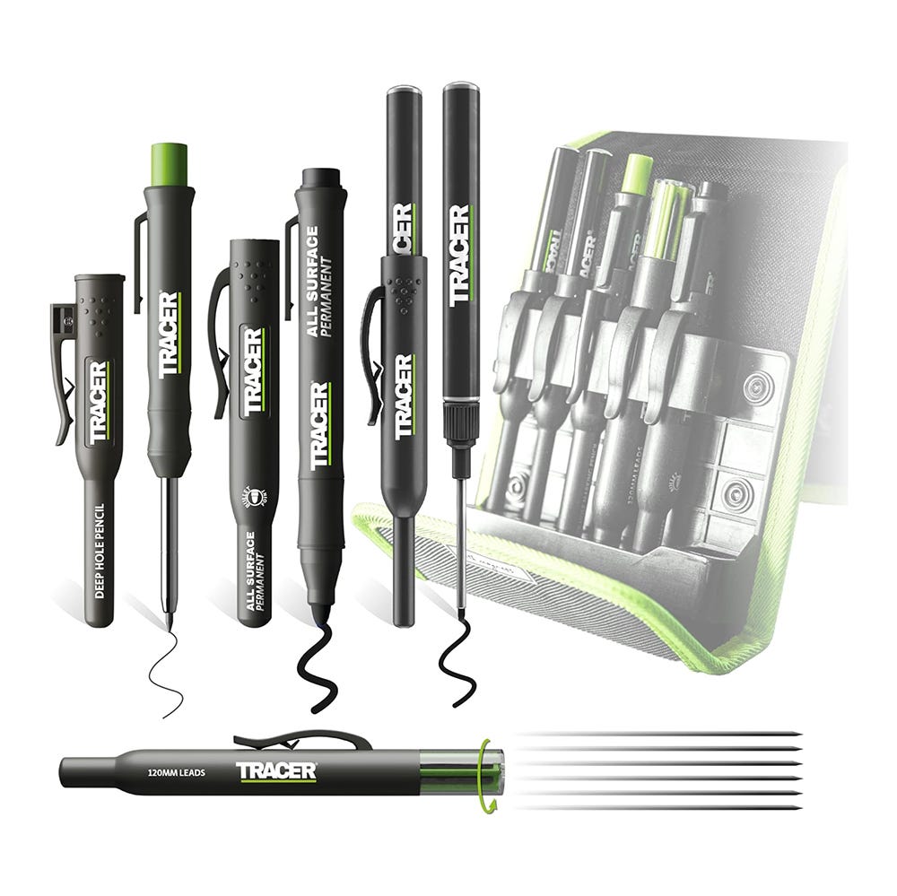 Tracer 5 Piece Construction Marker Kit & Storage Case