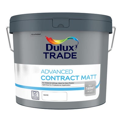 Dulux Trade Advanced Contract Matt White 10L