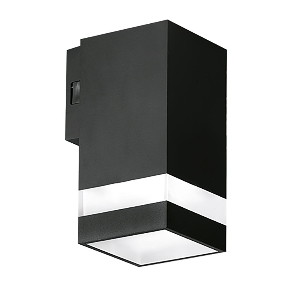 Aurora Enlite 5W IP65 CCT LED Coastal Square Up or Down Wall Light WL12/CS