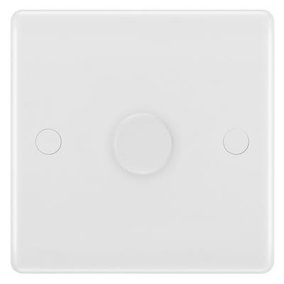 BG 150W 1 Gang 2 Way Push Master Smart Dimmer Switch White 881