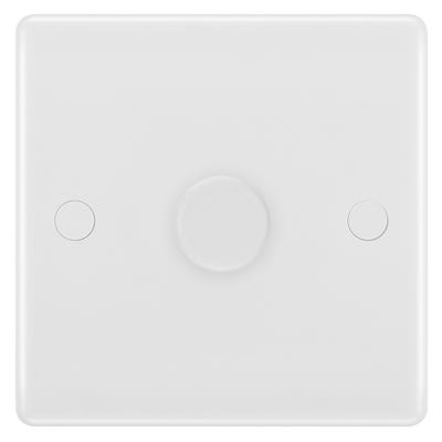 BG 150W 1 Gang 2 Way Push Secondary Smart Dimmer Switch White 881
