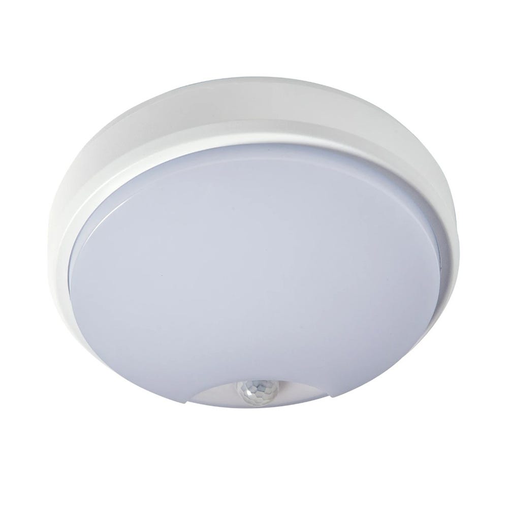 ROBUS Ohio IP54 Multi-Wattage LED CCT PIR Bulkhead Light RHCXCCT3P-01