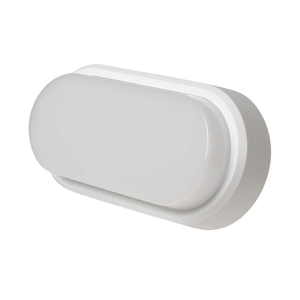 ROBUS Ohio IP54 Multi-Wattage LED CCT Oval Bulkhead Light RHVXCCT3-01