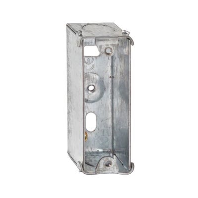 Tower 1 Gang Architrave 27mm Metal Back Box