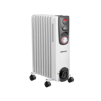 Airmaster 240V Oil Filled Radiator with Timer & Thermostat 2kW CR2T