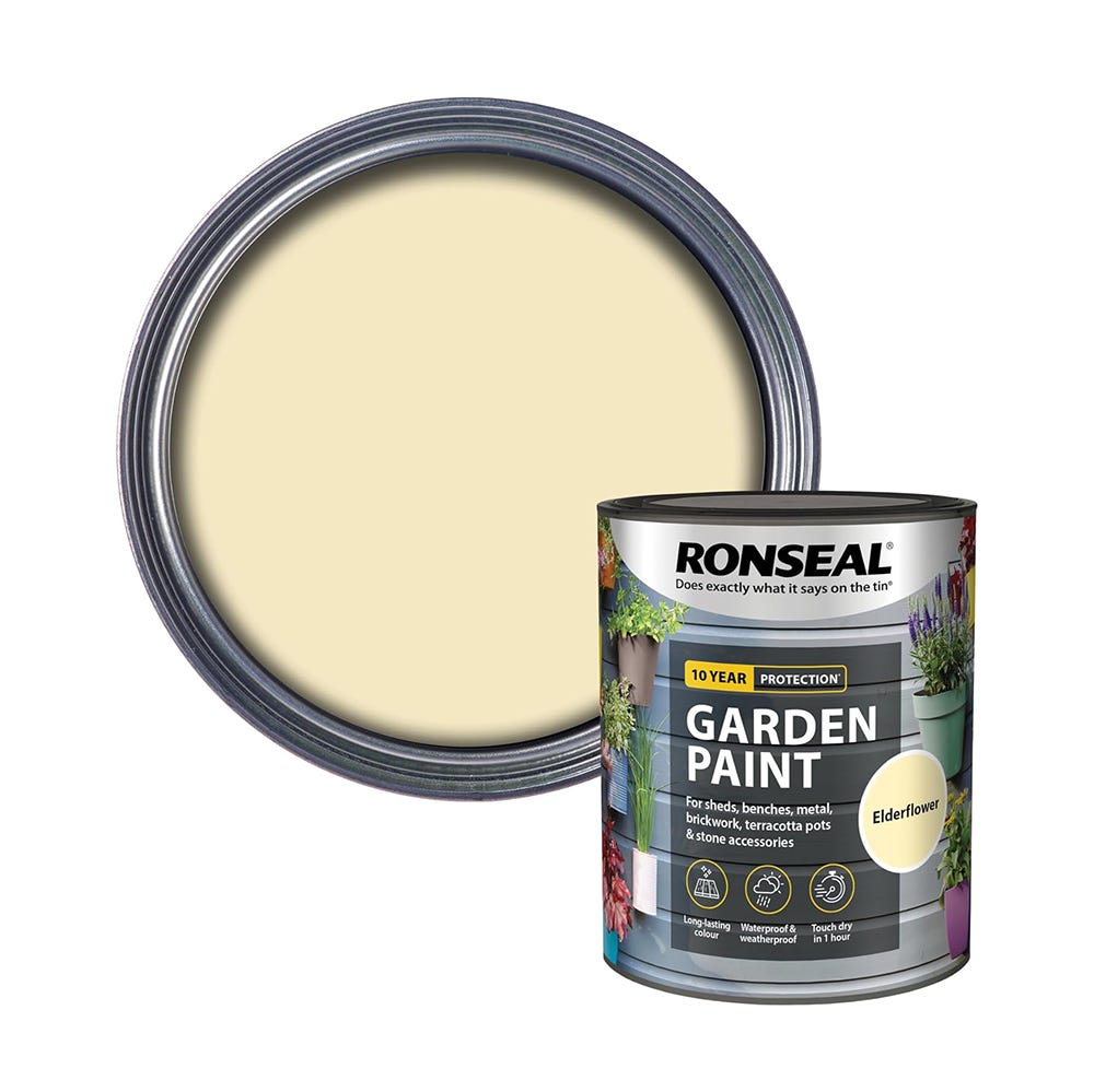 Ronseal Garden Paint Elderflower 750ml