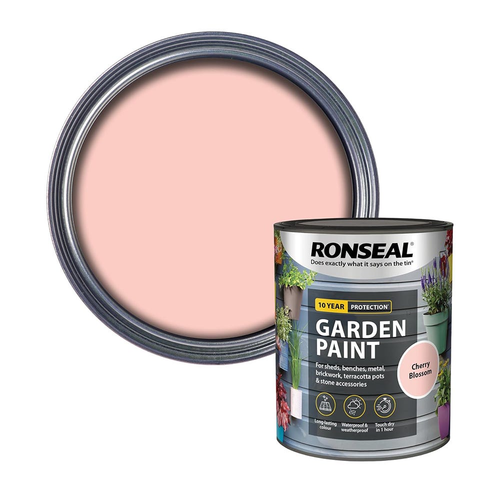 Ronseal Garden Paint Cherry Blossom 750ml
