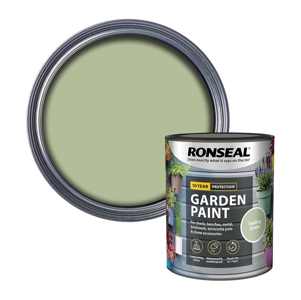 Ronseal Garden Paint Sapling Green 750ml