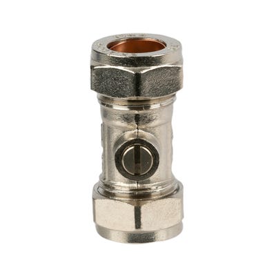 Isolating Valve Chrome Plated 15mm