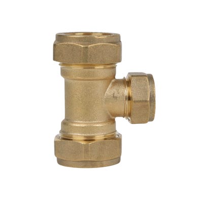 Compression Reducing Tee 22mm x 22mm x 15mm