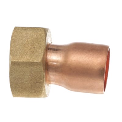 End Feed Straight Tap Connector 15mm x ½''