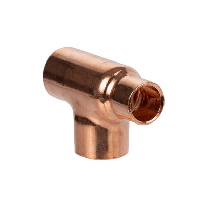 End Feed Reducing Tee 22mm x 15mm x 22mm