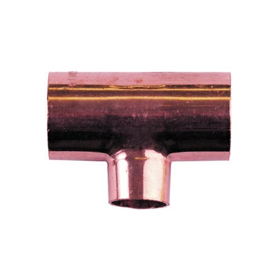 End Feed Reducing Tee 22mm x 22mm x 15mm