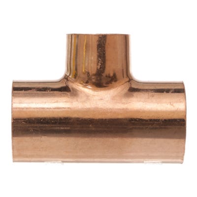 End Feed Reducing Tee 28mm x 28mm x 22mm