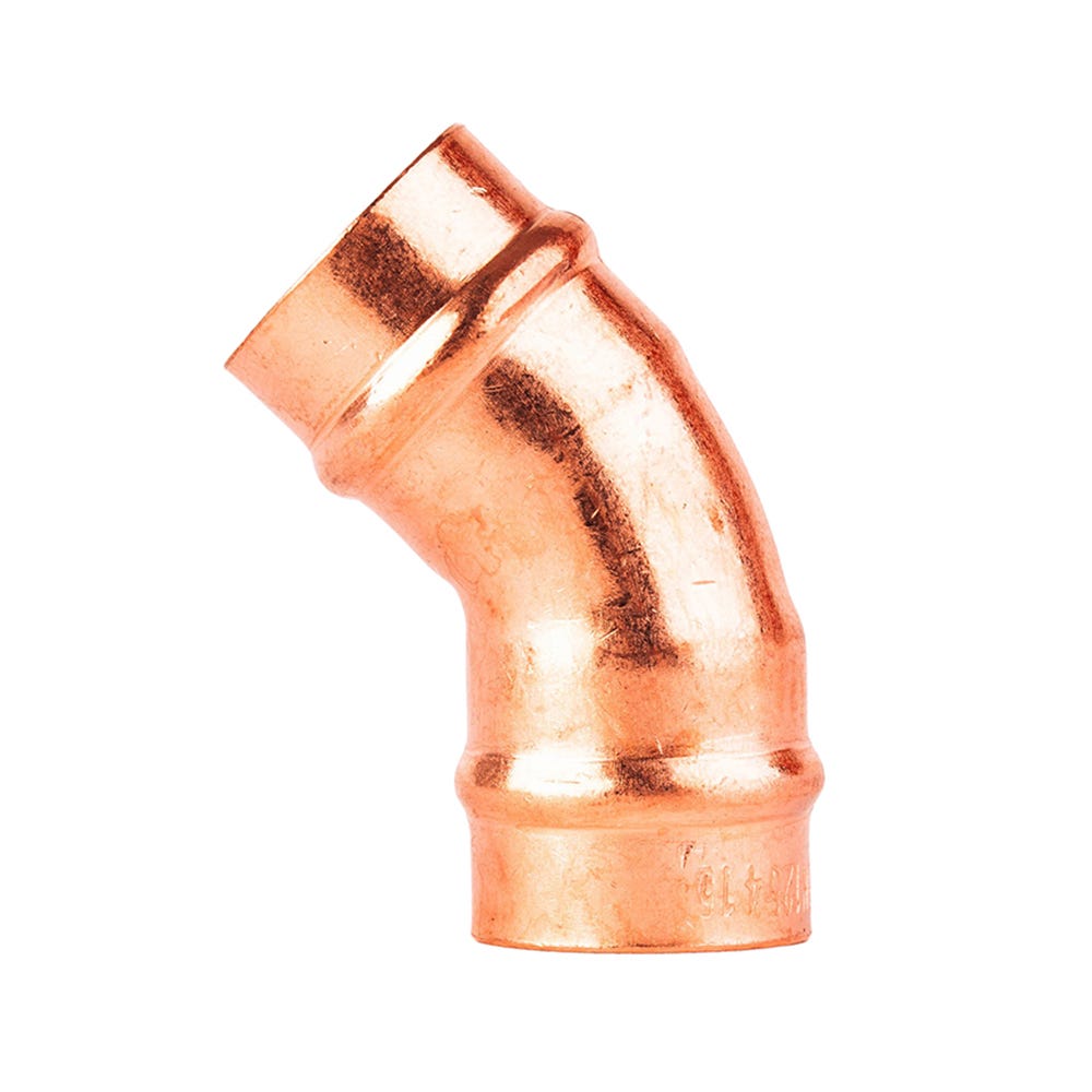 Solder Ring 45° Obtuse Elbow 15mm