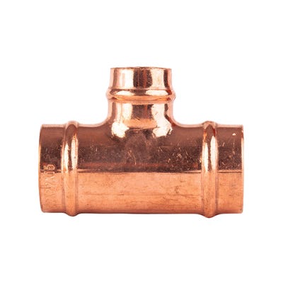 Solder Ring Reducing Tee 22mm x 22mm x 15mm