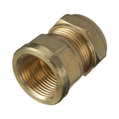 Compression Female Coupling 22mm x ½''