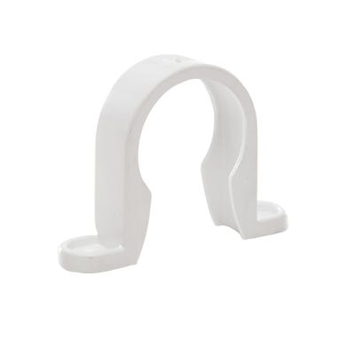 32mm Polypipe Waste Pipe Clip White ABS WS33W