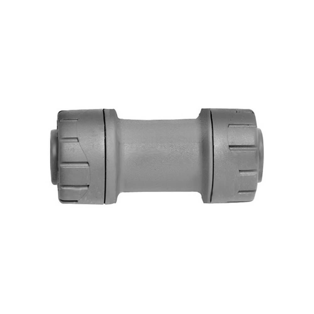 22mm Polypipe Polyplumb Straight Coupler Grey PB022