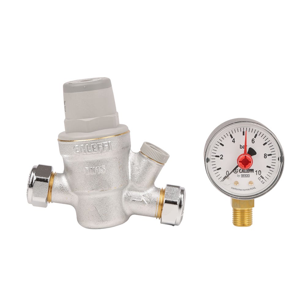 Caleffi 15mm Pressure Reducing Valves and Gauge