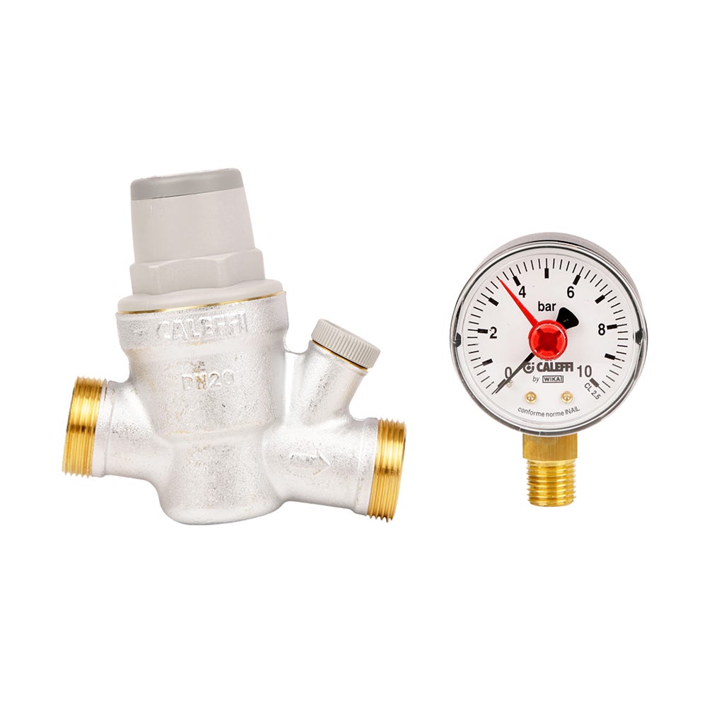 Caleffi 22mm Pressure Reducing Valves and Gauge