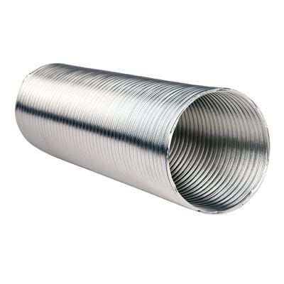 Manrose 100mm / 4'' x 3m Length Aluminium Ducting