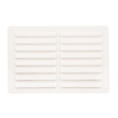 Manrose 229mm x 152mm White PVC Fixed Vent
