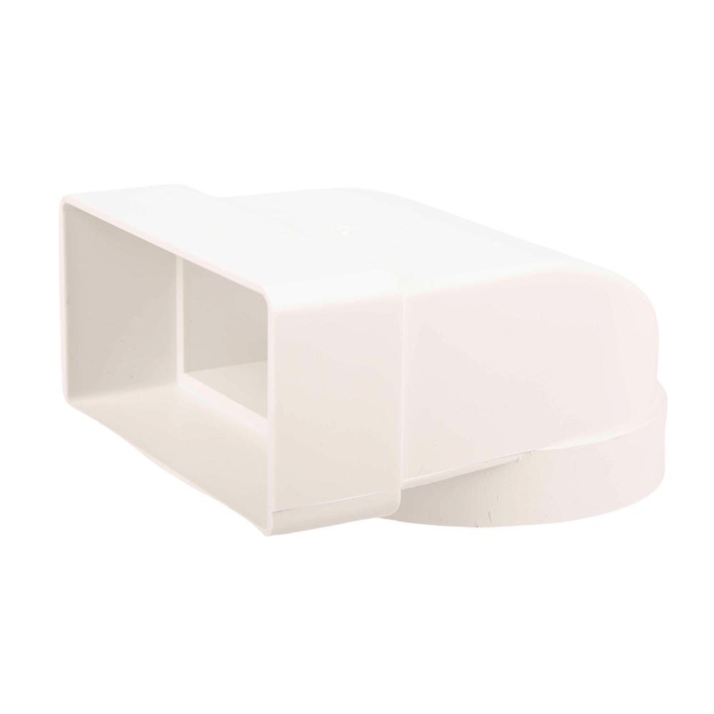 Manrose 110mmx54mm Flat Channel Duct To 4'' Round Elbow Connector