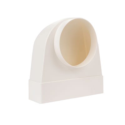 Manrose 204mmx60mm To 125mm Flat Channel Duct Elbow Bend (Male)