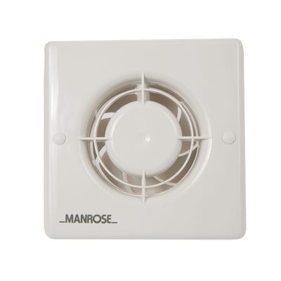 Manrose 100mm / 4'' Standard Extractor Fan Bathroom Toilet