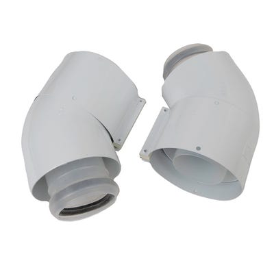 Vaillant Ecotec Flue 45° Elbow 303911 Pack 2