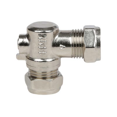 Isolating Valve Full Flow Chrome Plated 15mm
