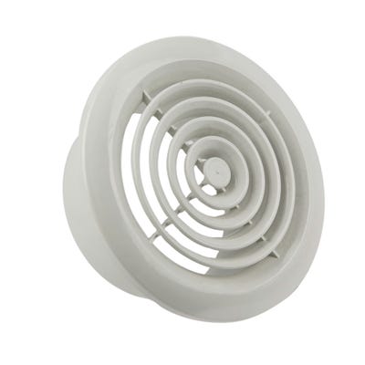 Manrose 100mm / 4'' Internal Circular Grille White R2100W