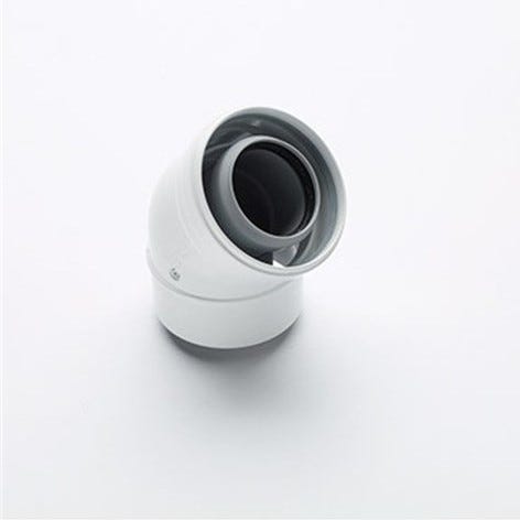 Intergas 45° Flue Elbow 60mm/100mm - HRE SB OV ECO