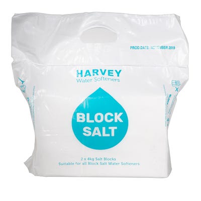 Block Salt For Water Softener 2 x 4Kg Blocks Per Pack
