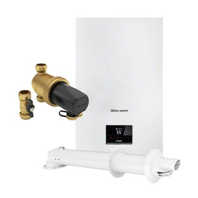 Glow-Worm Compact 28kW Horizontal Combi Boiler Pack