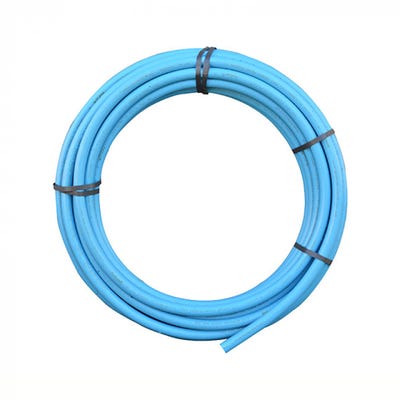 25mm FloPlast MDPE Pipe Coil 25m Blue