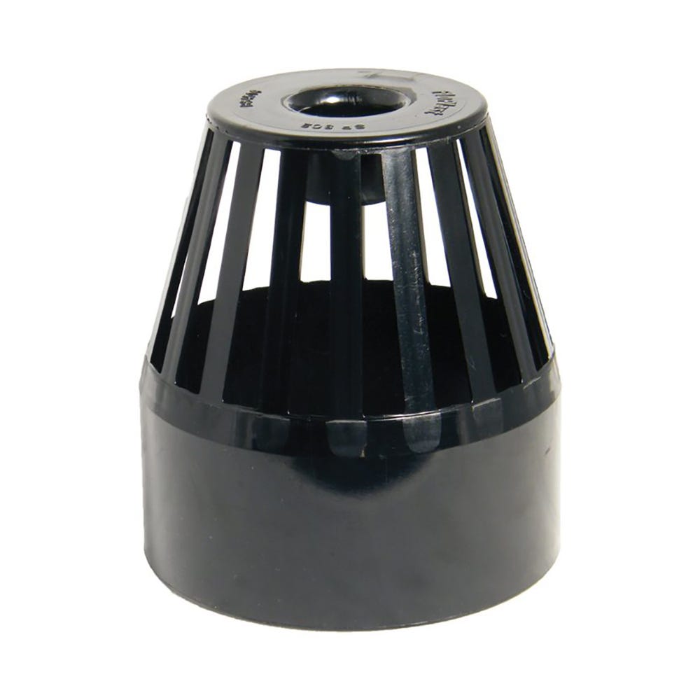 110mm FloPlast Soil Vent Terminal Black
