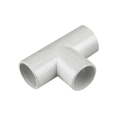 21.5mm FloPlast Overflow Equal Tee White