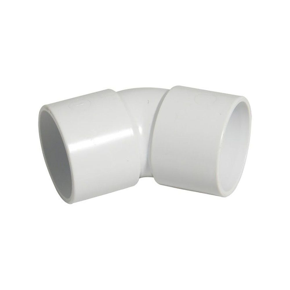 40mm FloPlast ABS Solvent Waste 135° (45°) Bend White