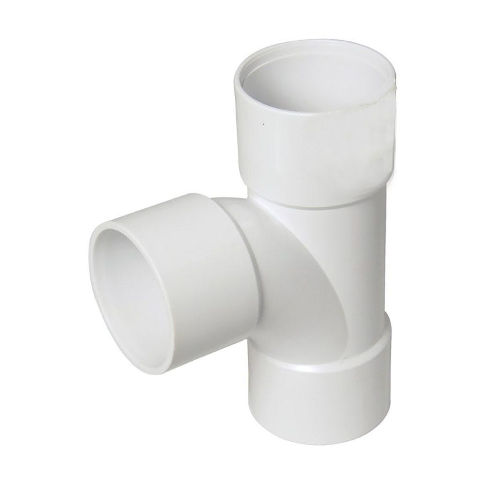 50mm FloPlast ABS Solvent Waste 92.5° Tee White
