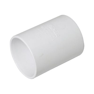 40mm FloPlast ABS Solvent Waste Straight Coupling White