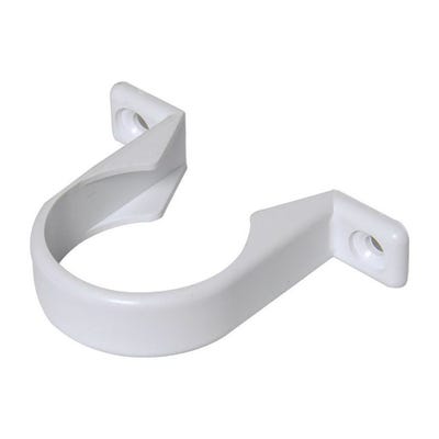 50mm FloPlast ABS Solvent Waste Push Fit Pipe Clip White