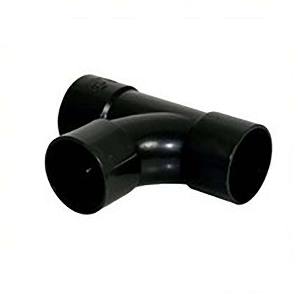40mm FloPlast ABS Solvent Waste 92.5° Tee Black