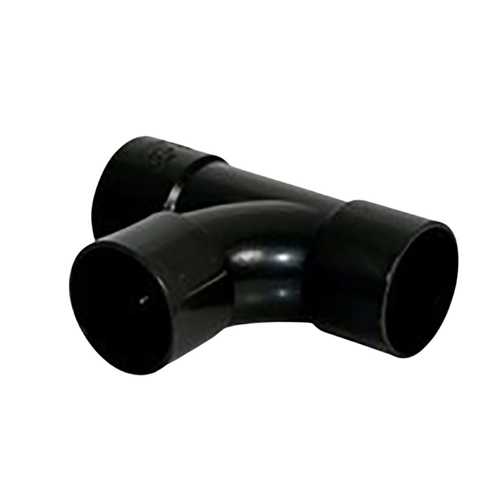 50mm FloPlast ABS Solvent Waste 92.5° Tee Black