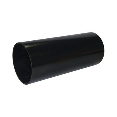 110mm FloPlast Solvent Soil Pipe Plain Ended 3000mm Black