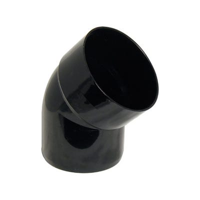 110mm FloPlast Solvent Soil 135° (45°) Offset Bend Single Socket Black