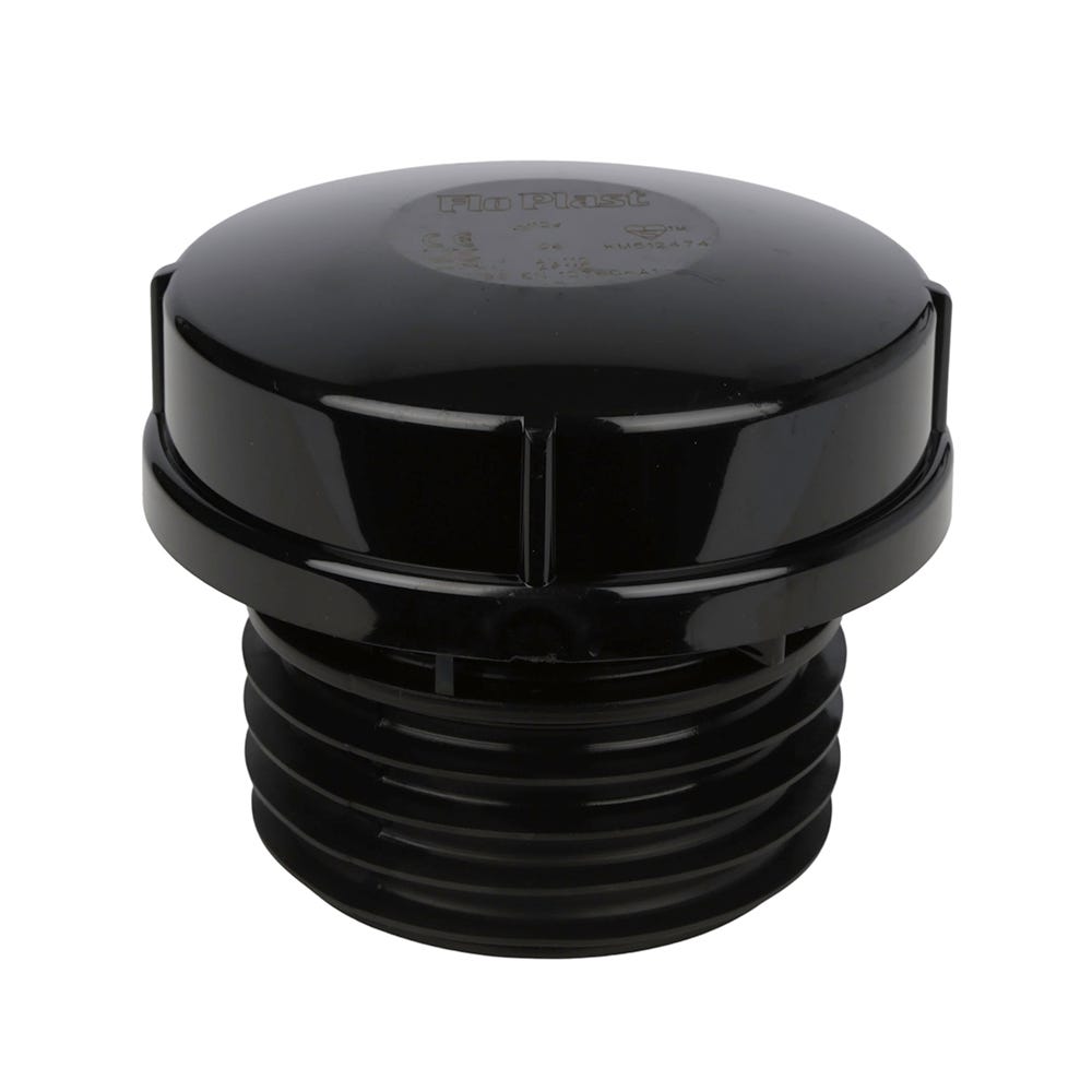 110mm FloPlast Push-Fit Air Admittance Valve Black